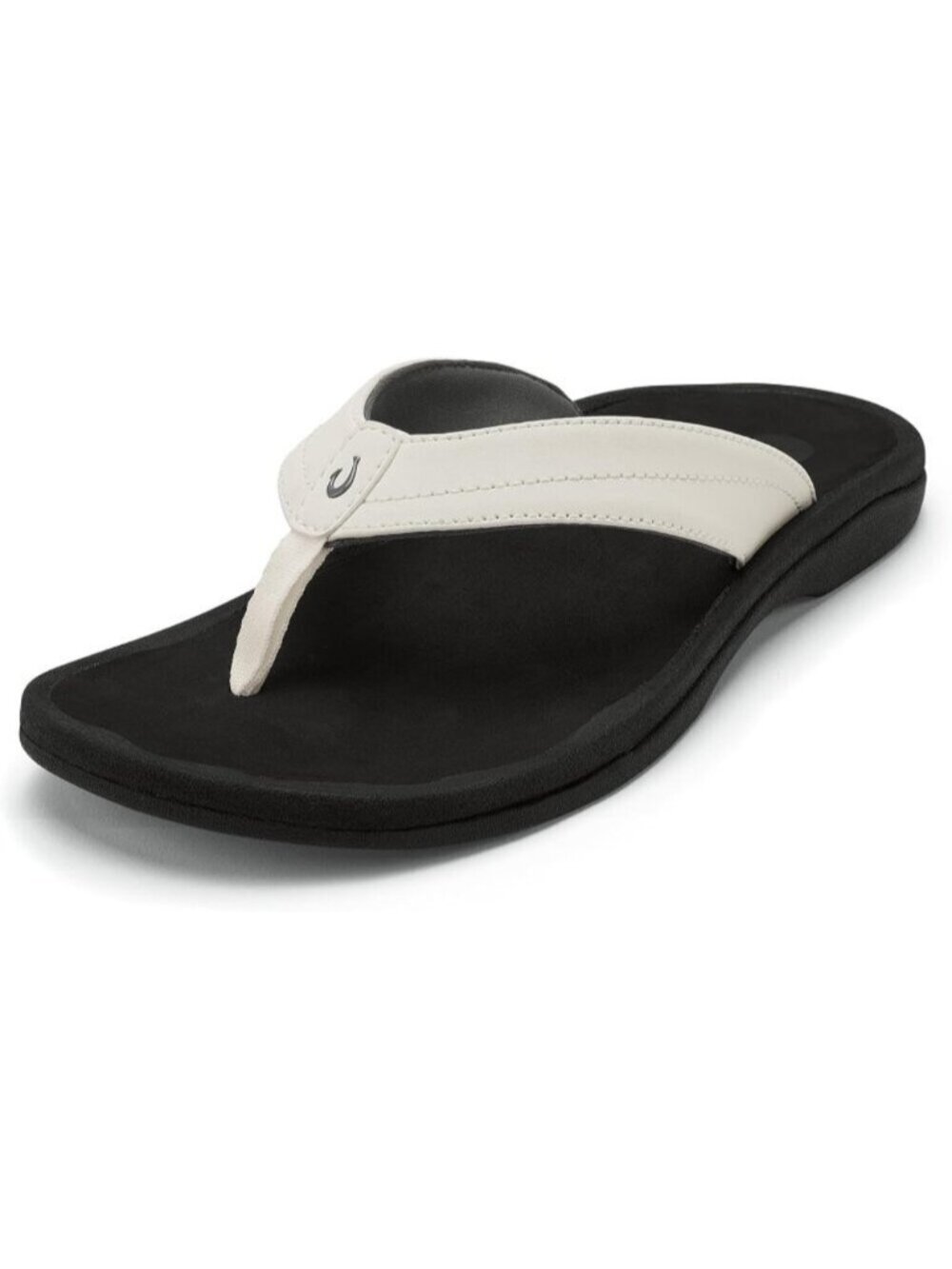 Women's White Sandals Water Resistant Flip Flops with Arch Support Comfort